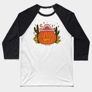 Cowboy Pumpkin Baseball T-Shirt